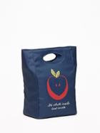 Old Navy Womens Graphic Canvas Lunch Tote It';s What';s Inside That Counts Size One Size