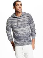 Old Navy Space Dye Hooded Sweater For Men - In The Navy