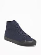 Old Navy Herringbone High Tops For Men - Dark Blue