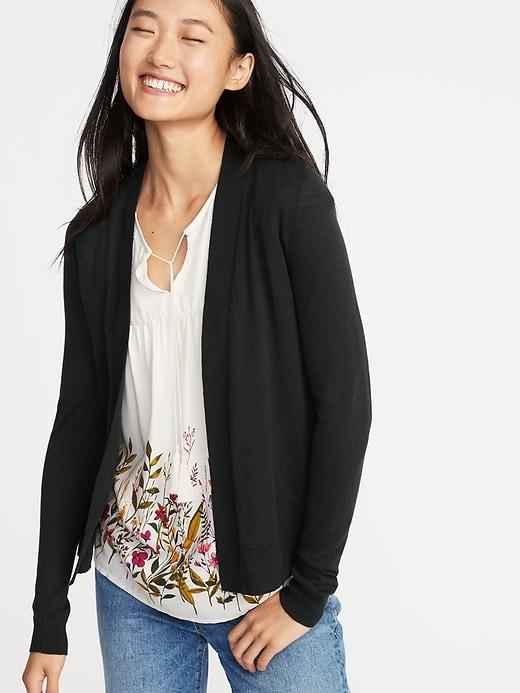 Old Navy Womens Short Open-front Sweater For Women Dark Foliage Size S