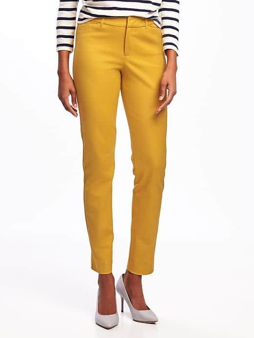 Old Navy Mid Rise Pixie Ankle Pants For Women - Golden Opportunity