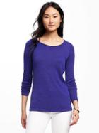 Old Navy Classic Crew Neck Pullover For Women - Ultraviolet