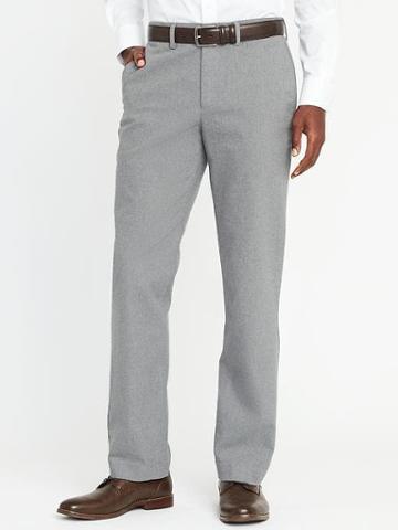 Old Navy Mens Straight Signature Built-in Flex Dress Pants For Men Medium Gray Size 30w