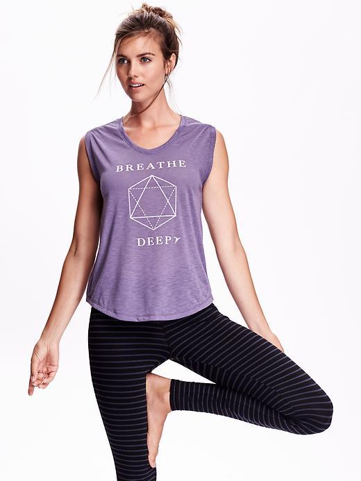 Old Navy Graphic Muscle Tank Size L - We The Purple