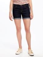 Old Navy Slim Cuffed Denim Shorts For Women 5 - Rinse