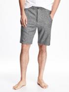 Old Navy Button Front Jersey Shorts Size Xxl Big - Heather Grey