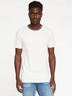 Old Navy Soft Washed Crew Neck Tee For Men - Antique White Heather