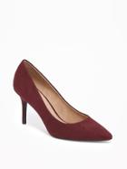 Old Navy Womens Sueded High-heel Pumps For Women Oxblood Size 10