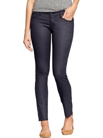 Old Navy Old Navy Womens The Rockstar Coated Wash Super Skinny Jeans - In The Navy