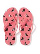 Old Navy Icon Printed Flip Flops For Women - Kittycat