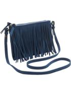 Old Navy Womens Sueded Fringe Crossbodies Size One Size - Blue