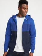 Old Navy Mens Classic Color-block Zip Hoodie For Men Blue Size L