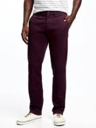 Old Navy Built In Flex Ultimate Slim Fit Brushed Twill Khakis For Men - Lost At Sea Navy