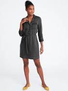 Old Navy Womens Utility Tie-belt Shirt Dress For Women Washed Black Size Xxl