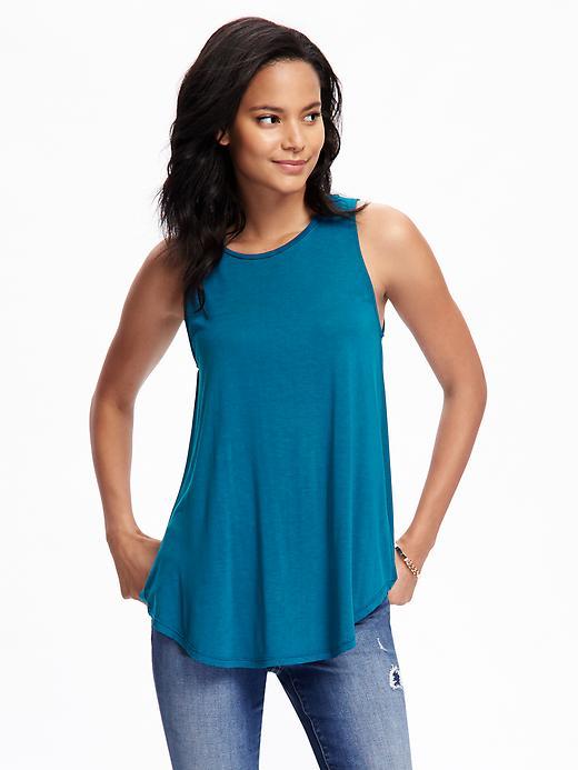 Old Navy High Neck Tank For Women - Twilight Lagoon