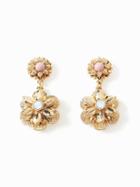 Old Navy Floral Drop Earrings For Women - Gold
