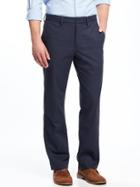 Old Navy Straight Non Iron Built In Flex Signature Khakis For Men - Classic Navy