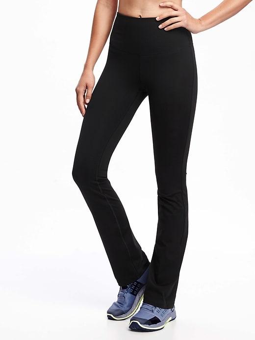 Old Navy Womens High-rise Straight Compression Pants For Women Blackjack Size Xs