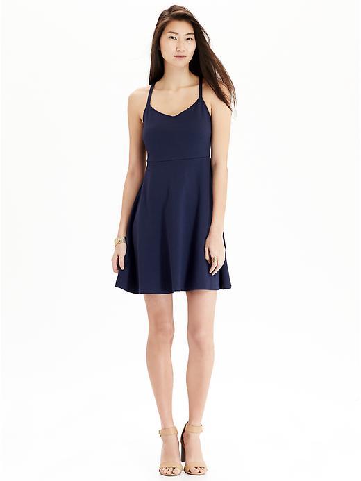 Old Navy Womens Ponte Knit Cami Dresses Size L Tall - Lost At Sea Navy
