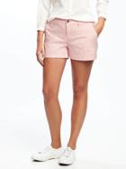 Old Navy Relaxed Mid Rise Shorts For Women 3 1/2 - Pink Sky
