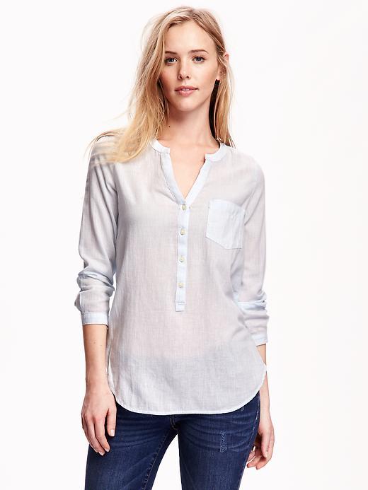 Old Navy Long Sleeve Tunic For Women - Ethereal Blue