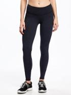 Old Navy Go Dry Cool Mid Rise Melange Compression Legging For Women - Lost At Sea Navy