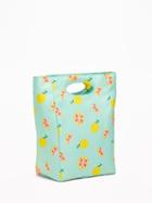 Old Navy Womens Graphic Canvas Lunch Tote Lemons Size One Size
