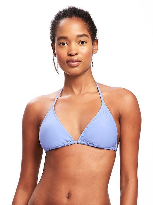 Old Navy Triangle String Bikini Top For Women - Peri Berry