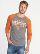 Old Navy Mens Ncaa Raglan Tee For Men University Of Texas Size M