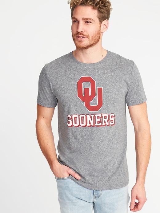 Old Navy Mens College-team Graphic Tee For Men Oklahoma Size M