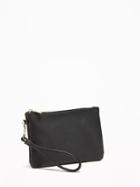 Old Navy Womens Zip-top Charging Wristlet Clutch For Women Black Black Size One Size