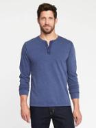 Old Navy Garment Dyed Henley For Men - Lost At Sea Navy