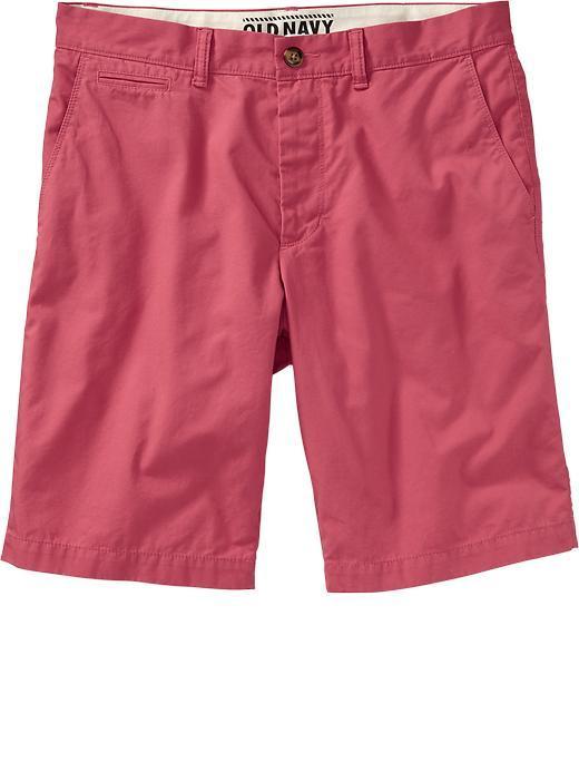 Old Navy Mens Slim Fit Twill Shorts 9 1/2&quot; - Berry Sorbet