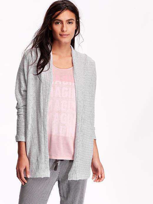 Old Navy Womens Lightweight Dolman Sleeve Cardigan Size L Tall - Light Heather Gray