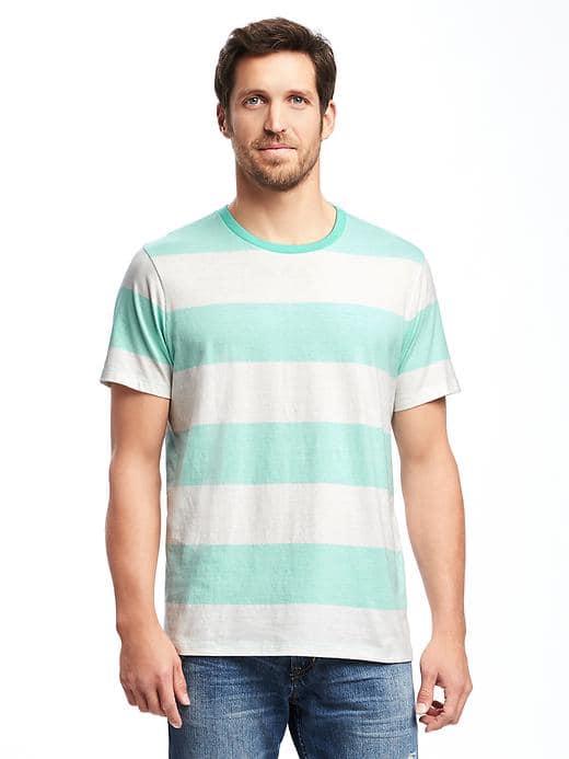 Old Navy Soft Washed Crew Neck Tee For Men - Sg Light Blue