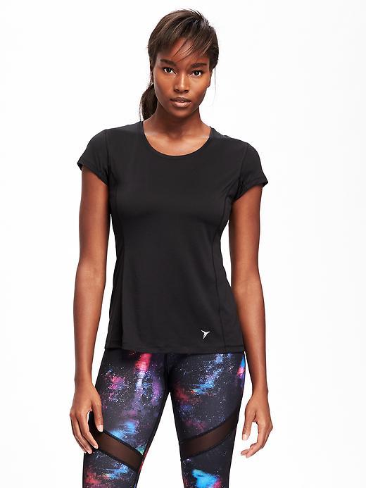Old Navy Go Dry Cool Running Tee For Women - Black Canyon