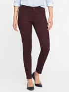 Old Navy Mid Rise Rockstar Sateen Jeans For Women - Cassis