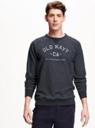 Old Navy French Terry Logo Sweatshirt For Men - Pc Indigo