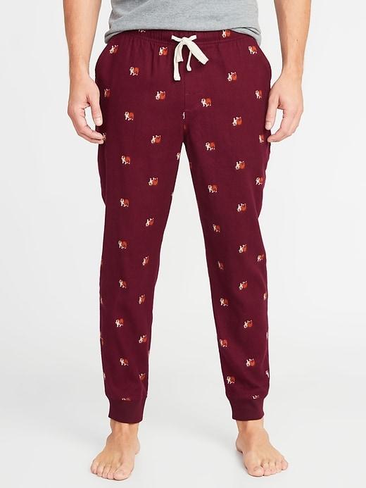 Old Navy Mens Printed Flannel Joggers For Men Dogs Size Xxl