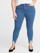 High-rise Secret-slim Pockets + Waistband Rockstar Plus-size Super Skinny Ankle Jeans