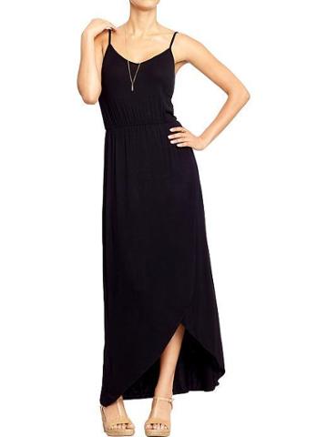 Old Navy Old Navy Womens Tulip Hem Maxi Dresses - Black Jack