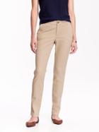 Old Navy Womens Skinny Khakis Size 10 Tall - Rolled Oats
