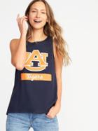 Old Navy Womens College-team Graphic High-neck Tank For Women Auburn University Size M