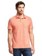 Old Navy Pocket Polo For Men - Golden Poppy
