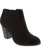 Old Navy Sueded Ankle Boot Size 10 - Black