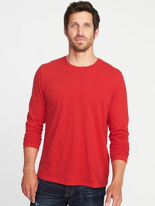 Old Navy Mens Soft-washed Crew-neck Tee For Men Robbie Red Size Xs