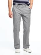 Old Navy Mens Loose Ultimate Built-in Flex Khakis For Men Gray Stone Size 30w