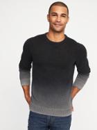 Old Navy Mens Garment-dyed Textured Sweater For Men Gray Size M