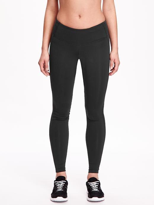 Old Navy Womens Mid-rise Compression Leggings For Women Blackjack Size S