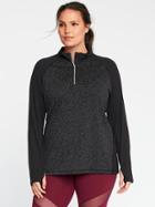 Plus-size 1/4-zip Performance Pullover